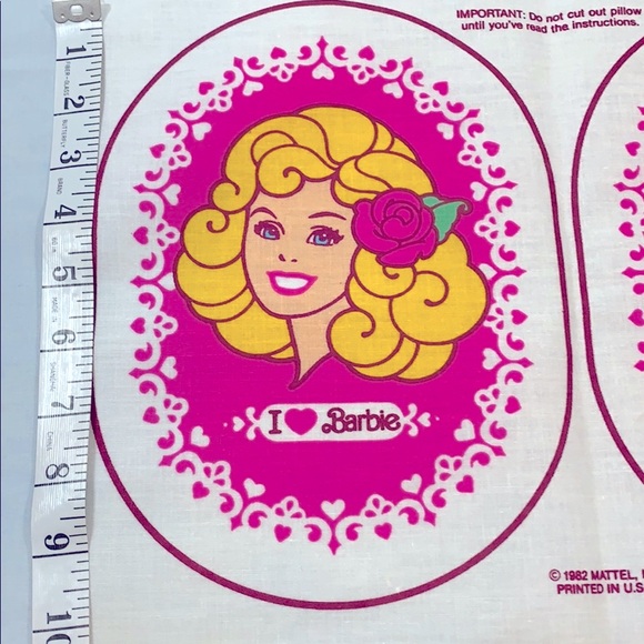 SET 2 ❤️ BARBIE 1982 You Make DOLL Ornament Pillow Collector Mattel Vintage Sew - Picture 12 of 12